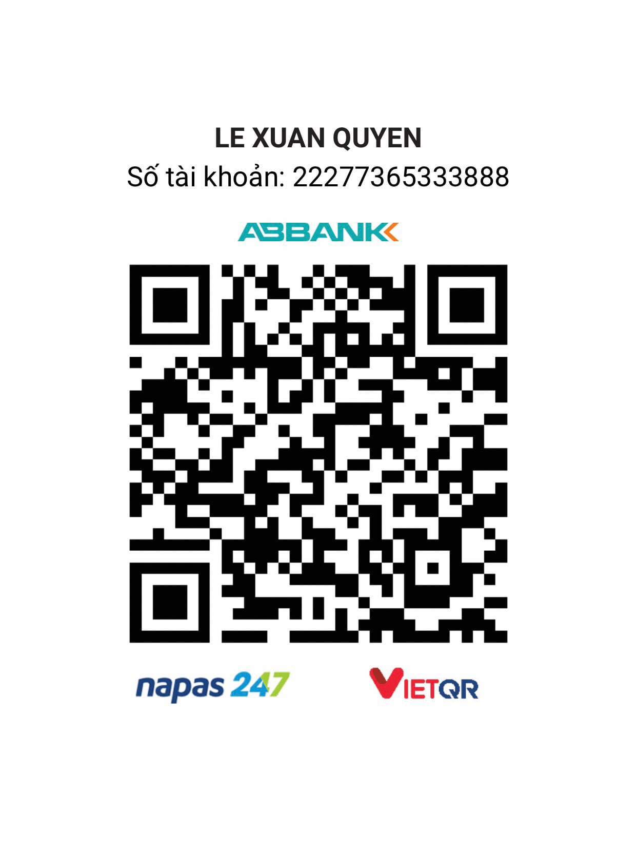 Mã QR chuyển khoản